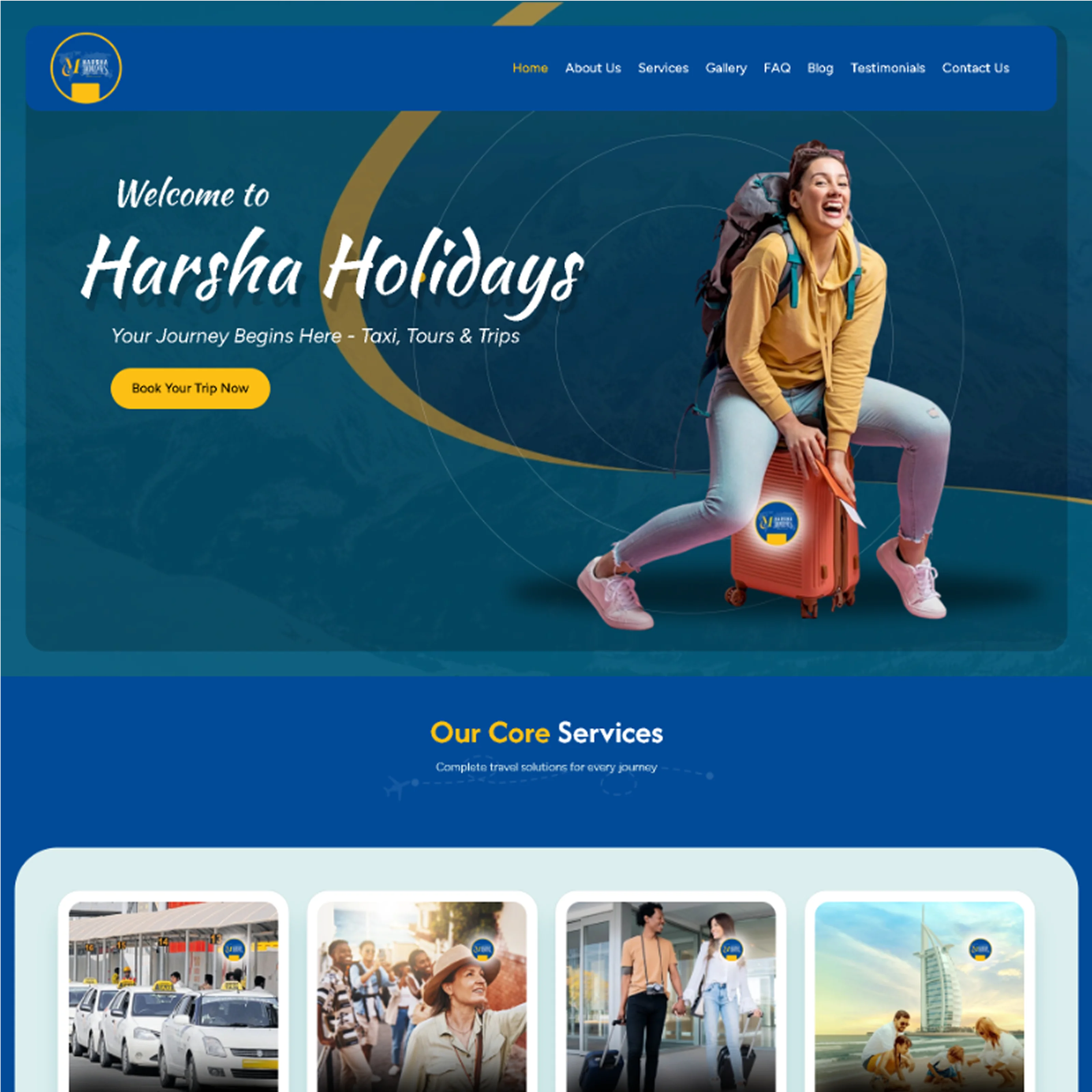 Harsha Holidays website