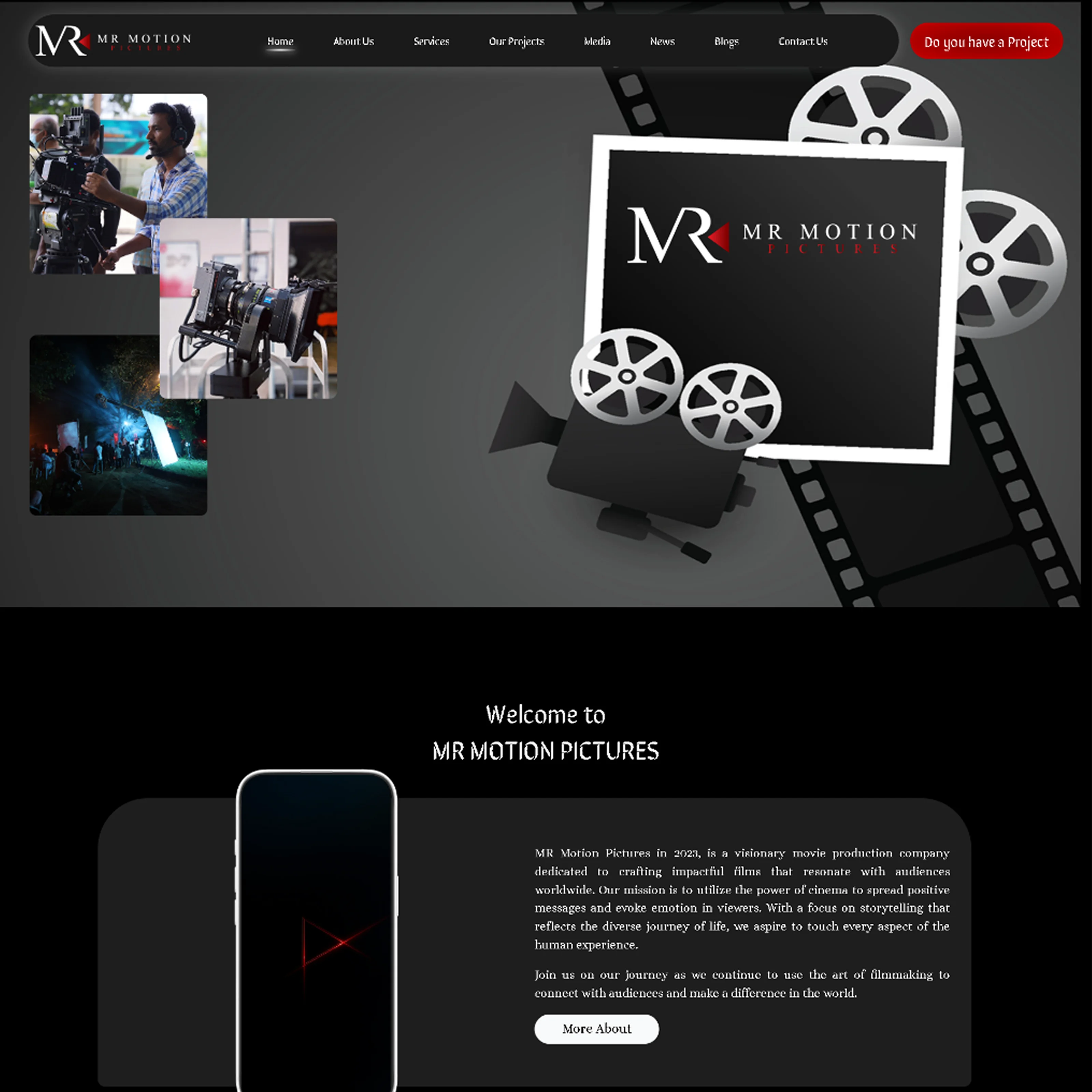 MR Motion Pictures website