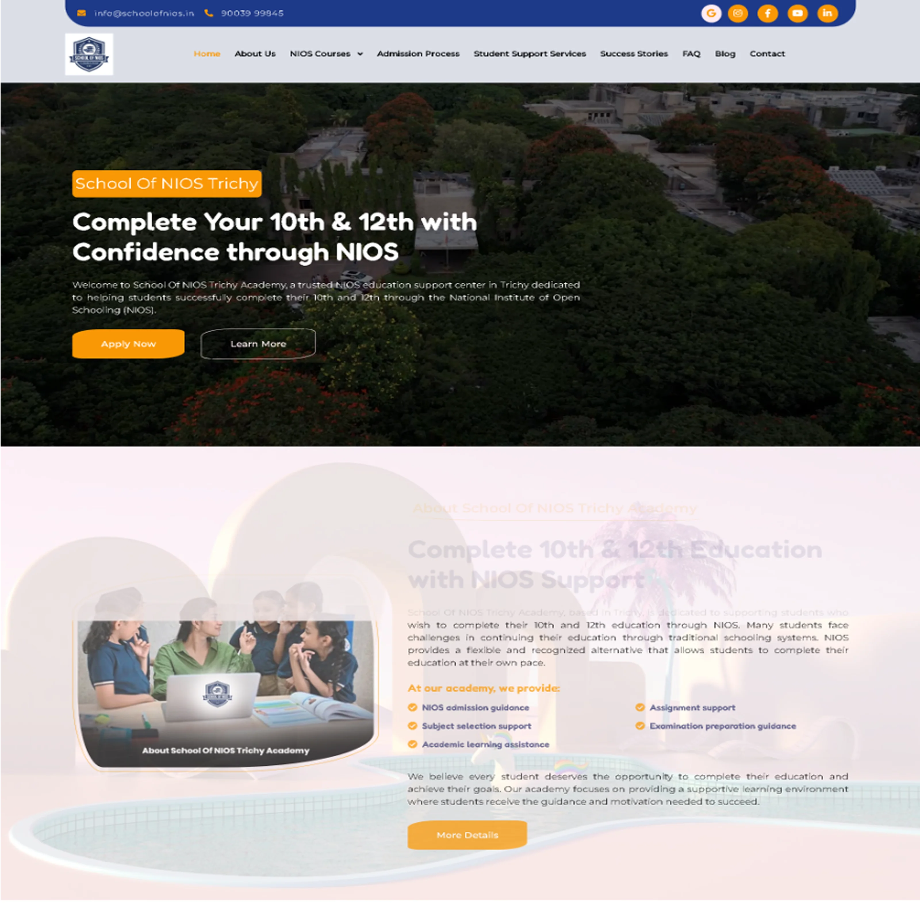 NIOS School website