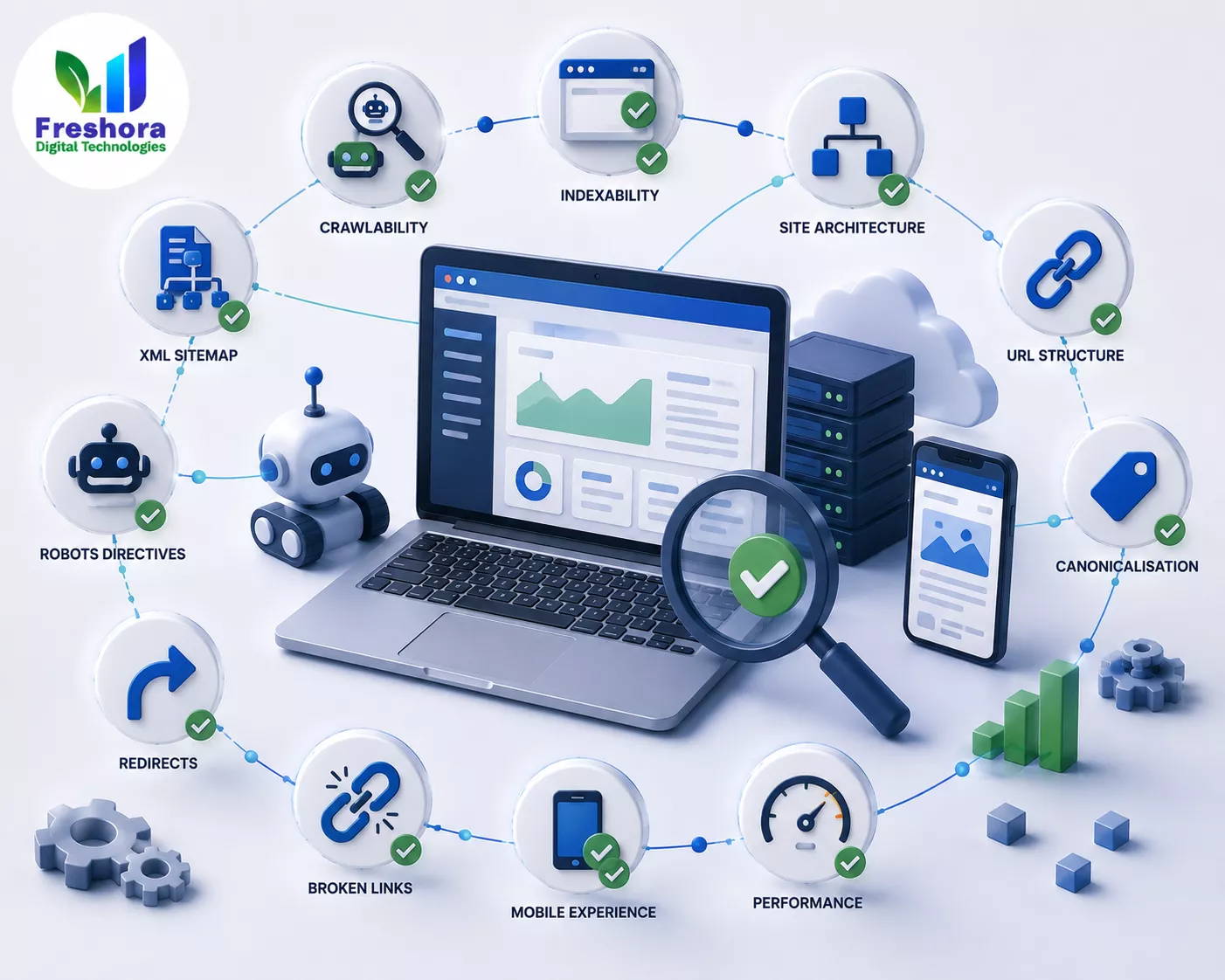Technical SEO Services in Trichy - website optimization illustration