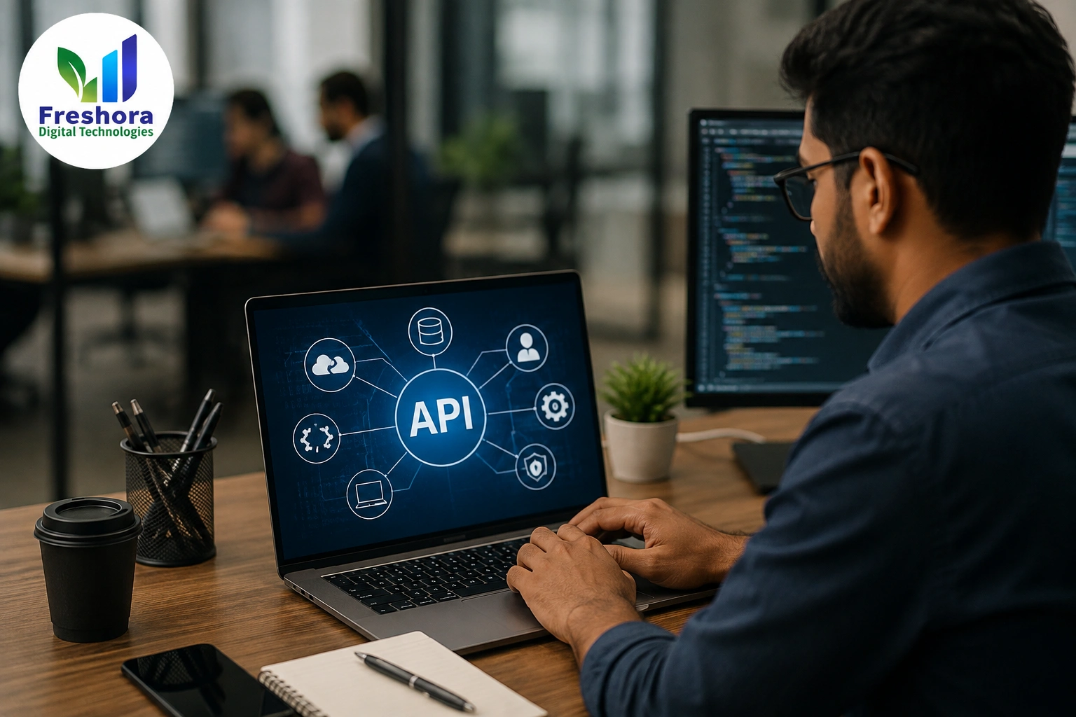 API integration connecting business systems
