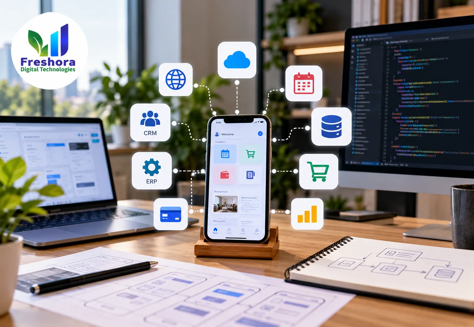 Mobile app user experience and system integration planning