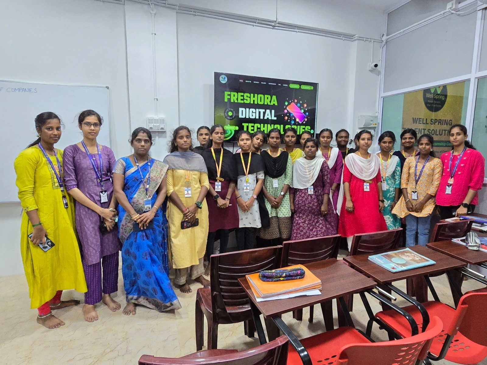 Industrial Visit from  CS Department of Holy Cross College at Freshora