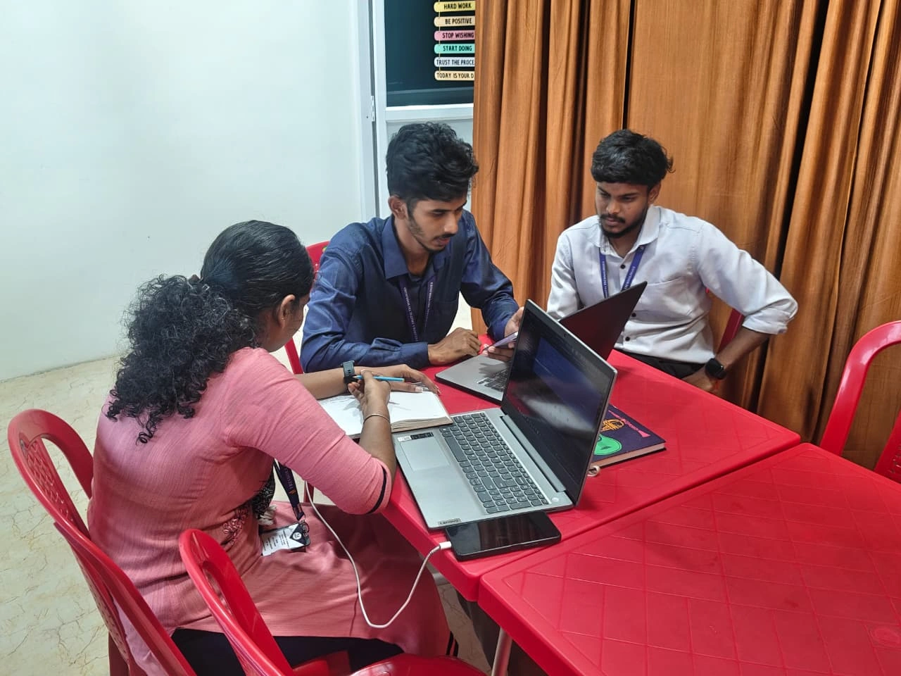 Development Team Lead and Members Interacting with client Virtually