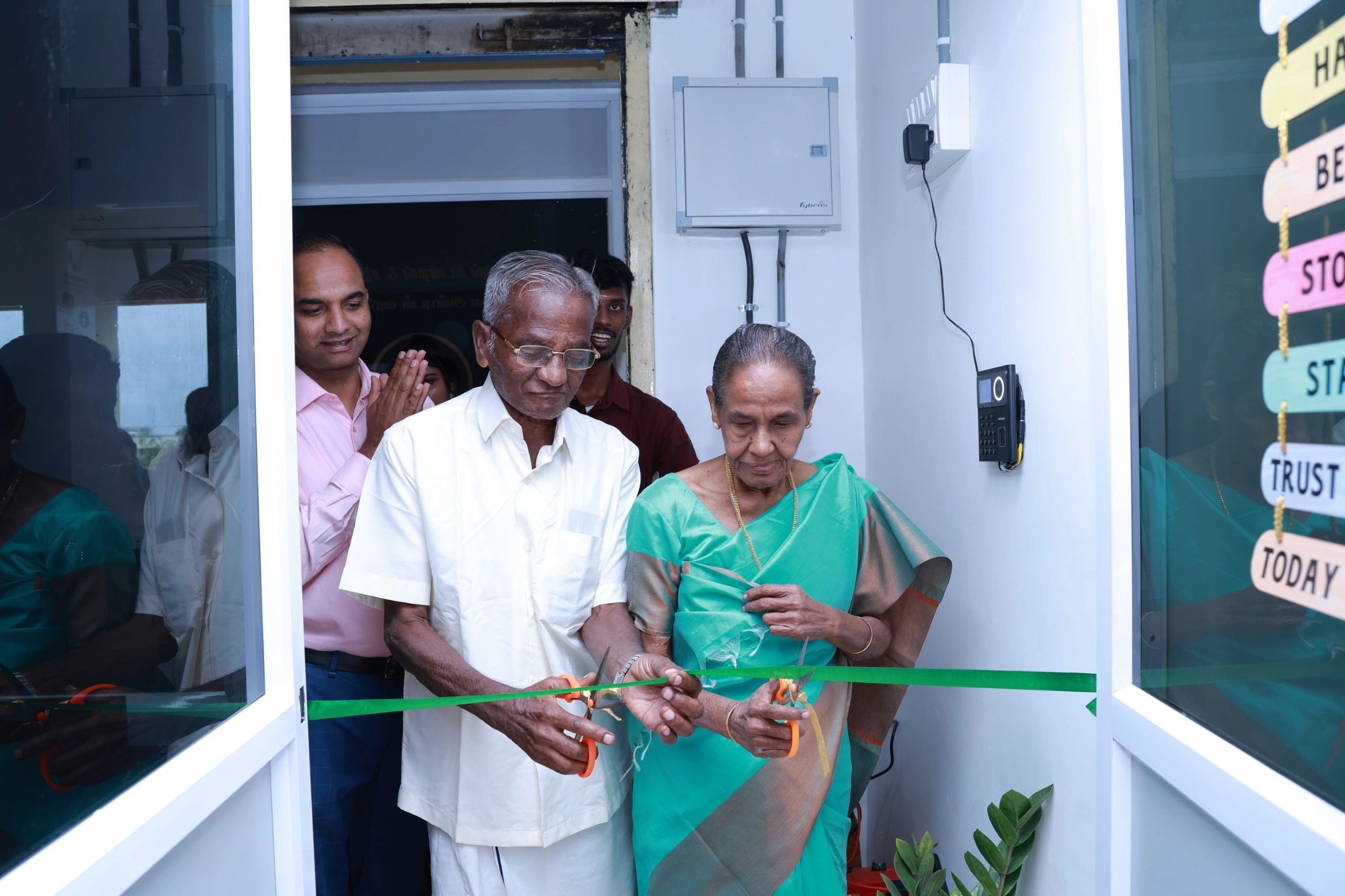 Ribbon cutting of Verandah area at Freshora