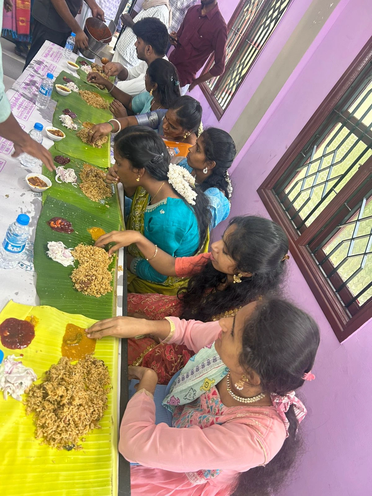 Team at Employee's Wedding Celebration