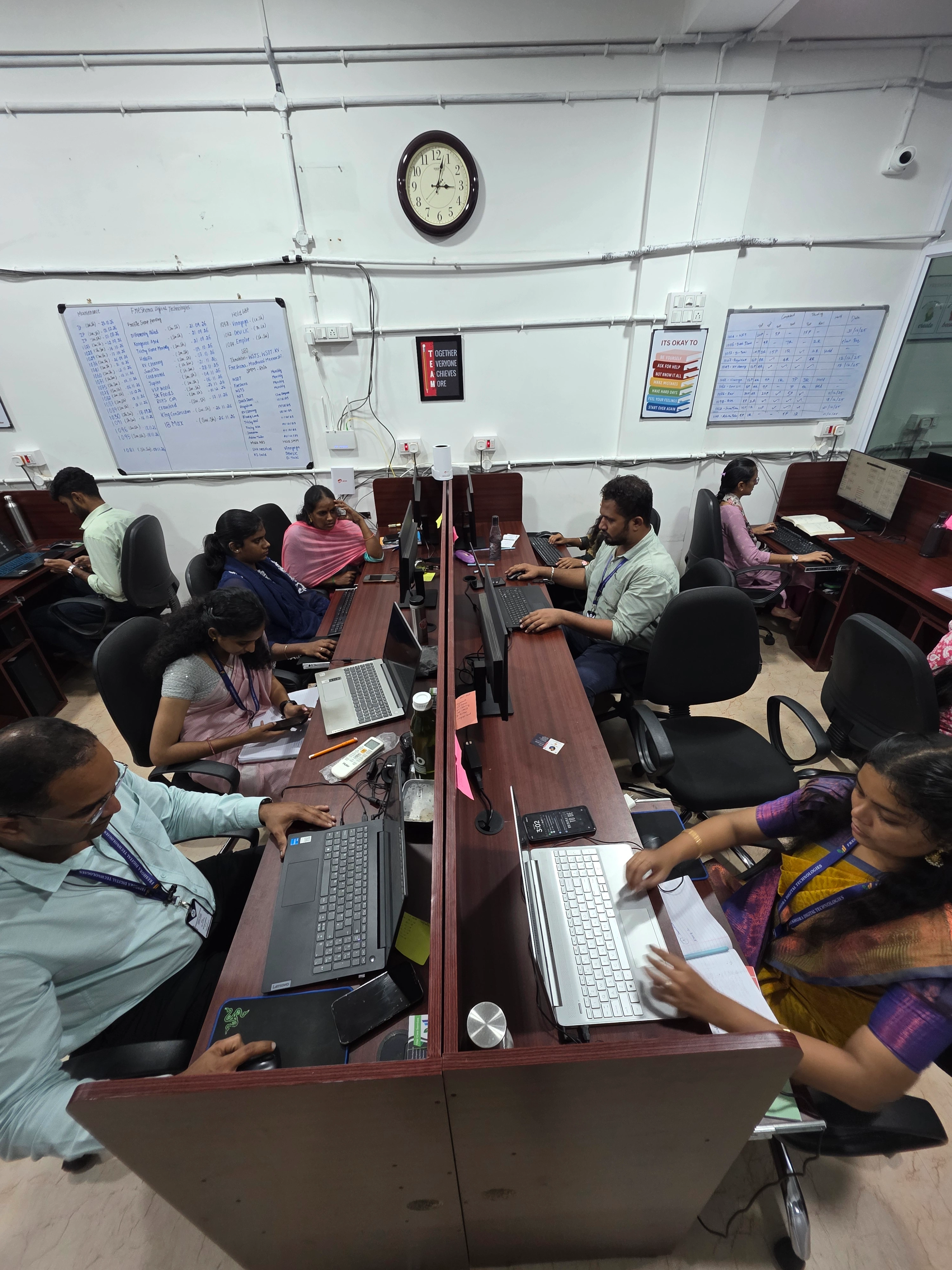 Employees busy life @ Freshora