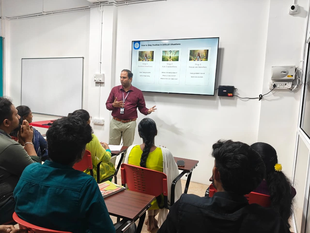 Session about The Power of Positive Thinking, Conducted by CEO